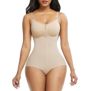 Skin Color Thermo Heating Adjustable Straps Seamless Slimming Full Body Shaper